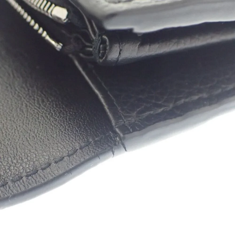 Dior Long Flap Wallet 2 Cdi h00 N Long Wallet Calf Black Silver Hardware